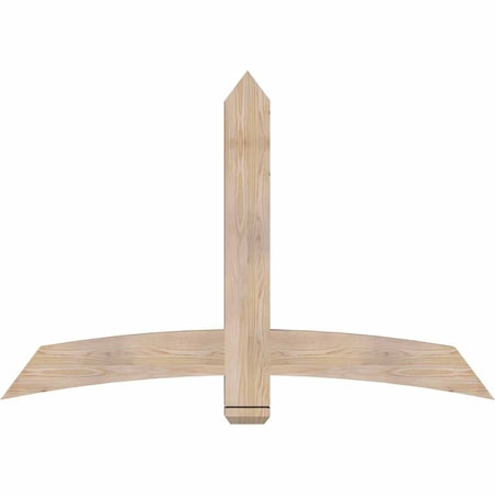 Ekena Millwork Bellingham Smooth Timber Gable Bracket, Douglas Fir, 60"W x 40"H x 3 1/2"D x 5 1/2"F, 16/12 Pitch GBW060X40X0406BEL00SDF